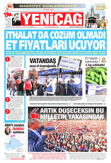 YENİÇAĞ 22 Şubat 2026 gazete manşeti