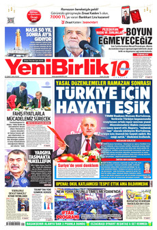 YENİBİRLİK 22 Şubat 2026 gazete manşeti