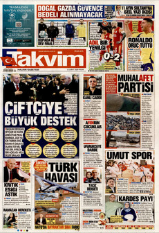 TAKVİM 22 Şubat 2026 gazete manşeti