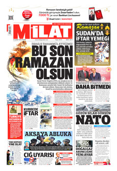 MİLAT 22 Şubat 2026 gazete manşeti