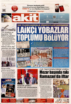 YENİ AKİT 23 Şubat 2026 gazete manşeti