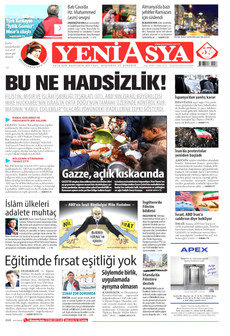 YENİ ASYA 23 Şubat 2026 gazete manşeti
