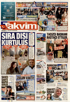 TAKVİM 23 Şubat 2026 gazete manşeti