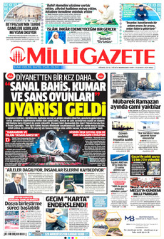 MİLLİ GAZETE 24 Şubat 2026 gazete manşeti