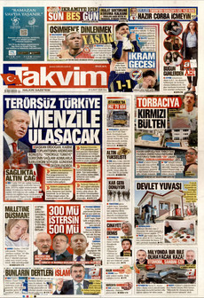 TAKVİM 24 Şubat 2026 gazete manşeti