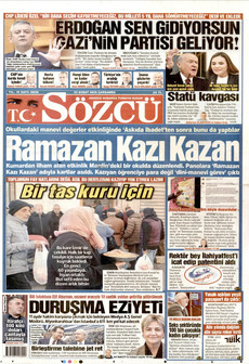SÖZCÜ 25 Şubat 2026 gazete manşeti