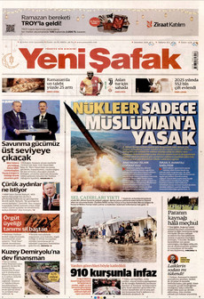 YENİ ŞAFAK 25 Şubat 2026 gazete manşeti