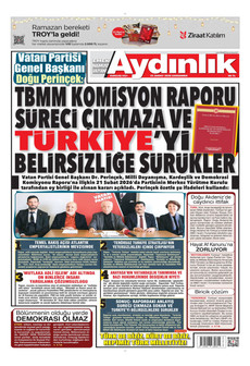 AYDINLIK GAZETESİ 25 Şubat 2026 gazete manşeti