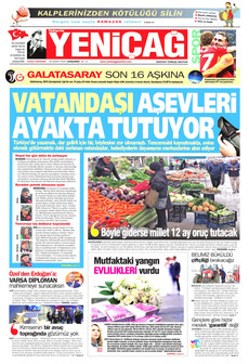 YENİÇAĞ 25 Şubat 2026 gazete manşeti