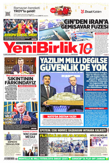 YENİBİRLİK 25 Şubat 2026 gazete manşeti