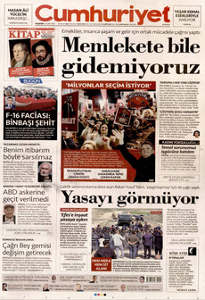 CUMHURİYET 26 Şubat 2026 gazete manşeti