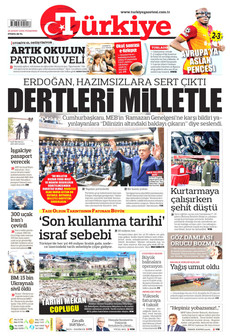 TÜRKİYE GAZETESİ 26 Şubat 2026 gazete manşeti