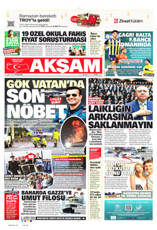AKŞAM 26 Şubat 2026 gazete manşeti