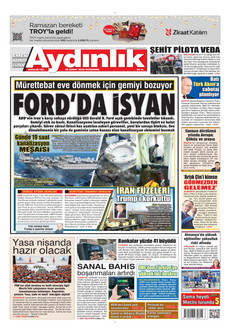 AYDINLIK GAZETESİ 26 Şubat 2026 gazete manşeti