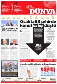 DÜNYA 26 Şubat 2026 gazete manşeti