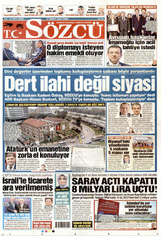 SÖZCÜ 27 Şubat 2026 gazete manşeti