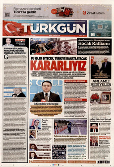 TÜRKGÜN 27 Şubat 2026 gazete manşeti