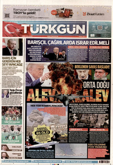 TÜRKGÜN 1 Mart 2026 gazete manşeti