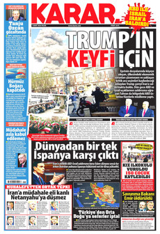 KARAR 1 Mart 2026 gazete manşeti