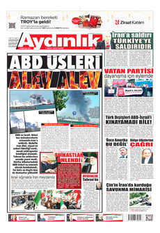 AYDINLIK GAZETESİ 1 Mart 2026 gazete manşeti
