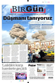 BİRGÜN 1 Mart 2026 gazete manşeti