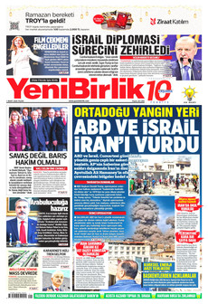 YENİBİRLİK 1 Mart 2026 gazete manşeti