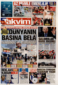 TAKVİM 1 Mart 2026 gazete manşeti