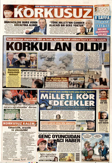 KORKUSUZ 1 Mart 2026 gazete manşeti