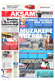 AKŞAM 2 Mart 2026 gazete manşeti