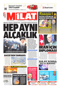 MİLAT 2 Mart 2026 gazete manşeti