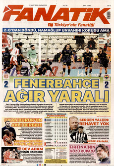 FANATİK 2 Mart 2026 gazete manşeti