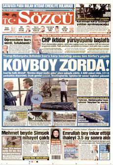 SÖZCÜ 3 Mart 2026 gazete manşeti