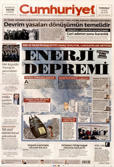 CUMHURİYET 3 Mart 2026 gazete manşeti