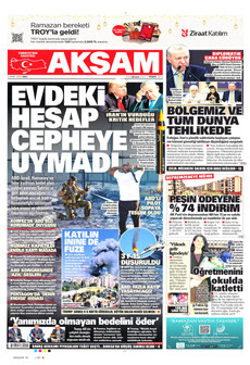 AKŞAM 3 Mart 2026 gazete manşeti