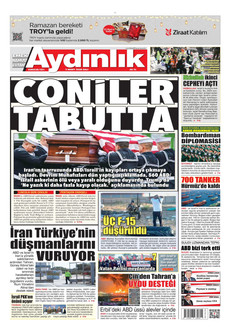 AYDINLIK GAZETESİ 3 Mart 2026 gazete manşeti