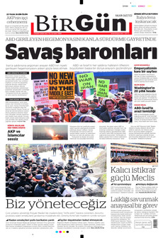 BİRGÜN 3 Mart 2026 gazete manşeti