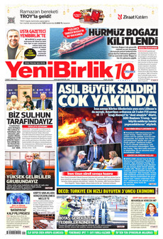 YENİBİRLİK 3 Mart 2026 gazete manşeti