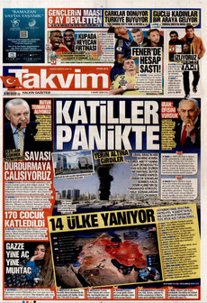 TAKVİM 3 Mart 2026 gazete manşeti