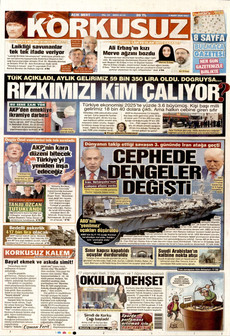 KORKUSUZ 3 Mart 2026 gazete manşeti
