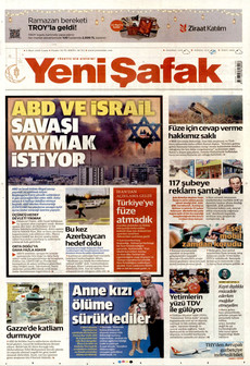 YENİ ŞAFAK 6 Mart 2026 gazete manşeti