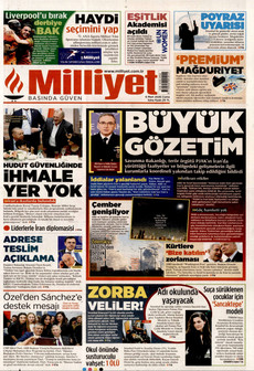 MİLLİYET 6 Mart 2026 gazete manşeti