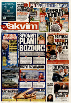 TAKVİM 6 Mart 2026 gazete manşeti