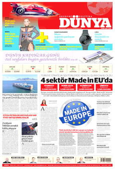DÜNYA 6 Mart 2026 gazete manşeti