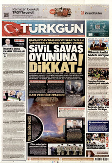 TÜRKGÜN 9 Mart 2026 gazete manşeti