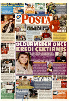 POSTA 9 Mart 2026 gazete manşeti