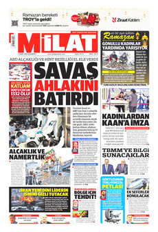 MİLAT 9 Mart 2026 gazete manşeti