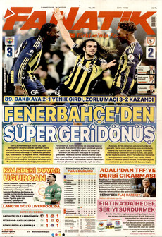 FANATİK 9 Mart 2026 gazete manşeti