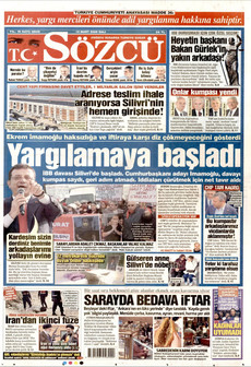 SÖZCÜ 10 Mart 2026 gazete manşeti
