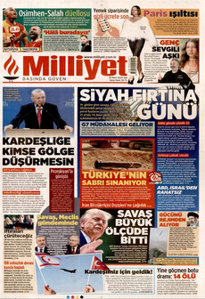 MİLLİYET 10 Mart 2026 gazete manşeti