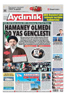 AYDINLIK GAZETESİ 10 Mart 2026 gazete manşeti